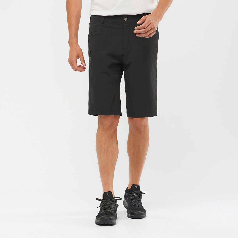 Salomon Singapore Mens Shorts - WAYFARER ALL SEASON STRAIGHT M Black | 01235-RTMI